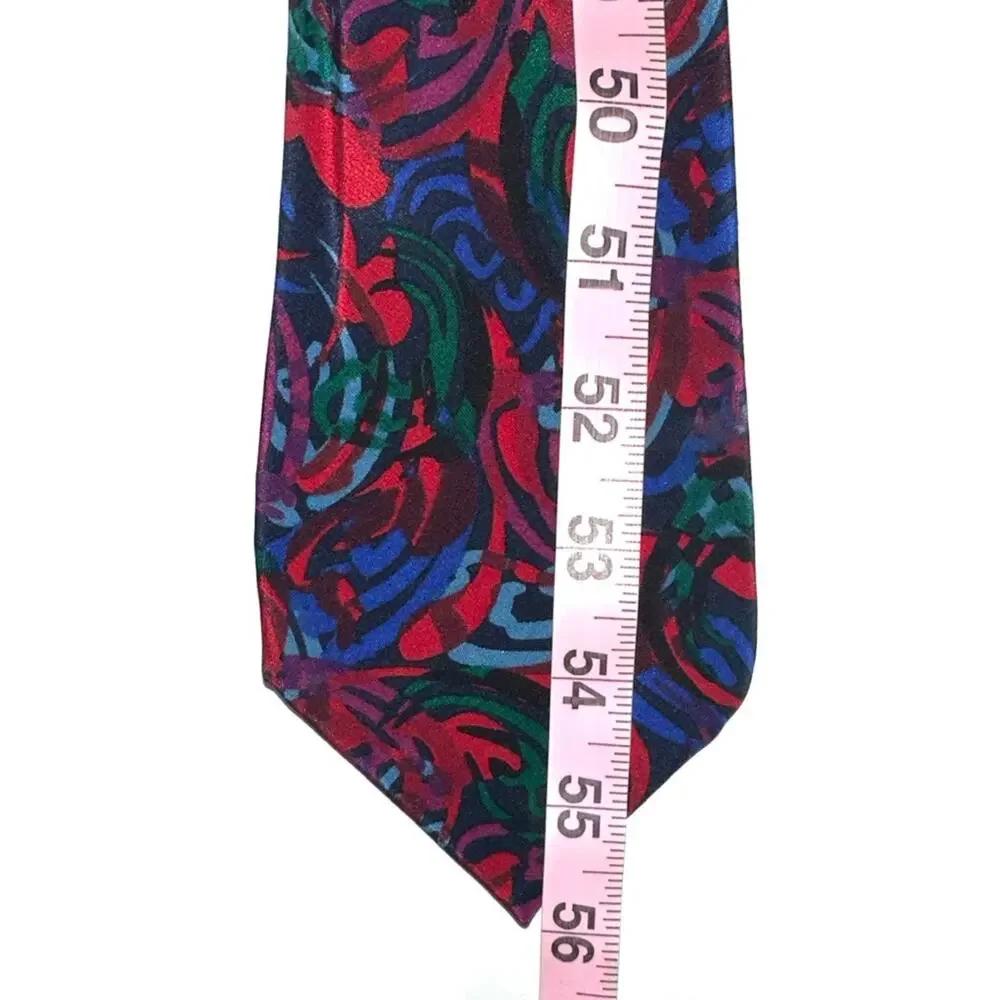 Missoni Vintage Abstract Swirl Silk Tie